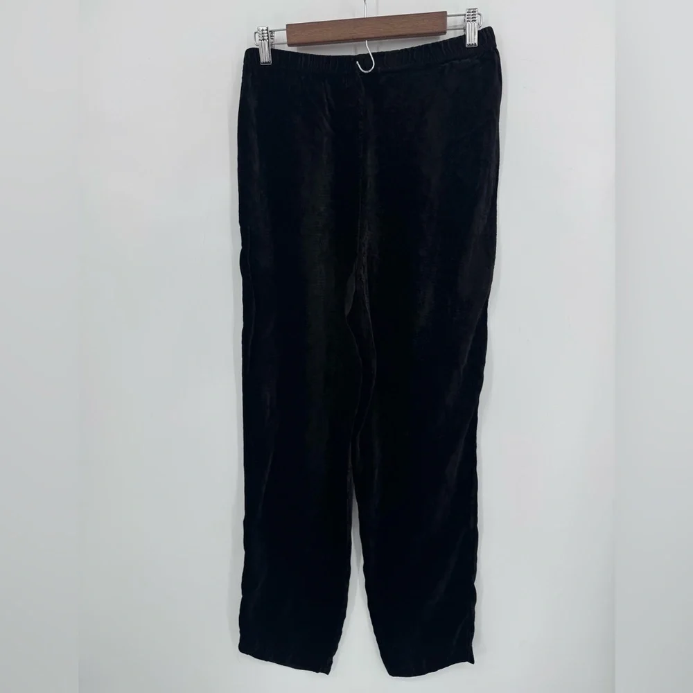 J. Jill Women's Velvet Black Office Career Stretch Neutral Pants Size Large